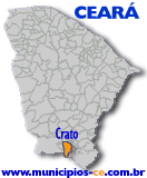 Localização do Município de Crato no Estado do Ceará.